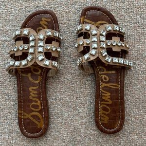 Sam Edelman Rhinestone Slides Sandals